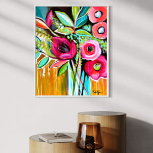 Flowers in Vase by Rising Moon Studio 