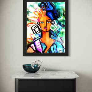Abstract Woman by Rising Moon Studio 