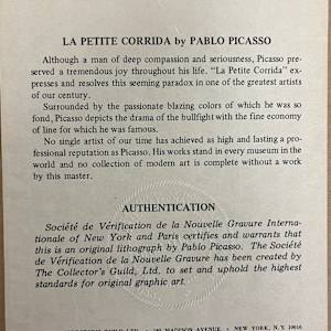 Di La Petit Corrida by Pablo Picasso 