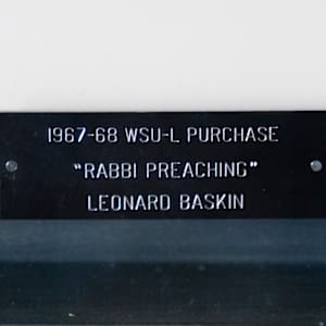 Rabbi Preaching by Leonard Baskin 