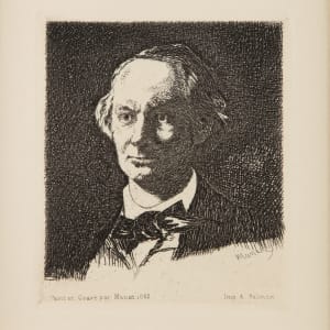 Charles Baudelaire, en face by Edouard Manet  Image: Edouard Manet, Charles Baudelaire, en face, 1865