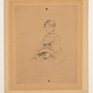 Young Girl with Cat by Berthe Morisot