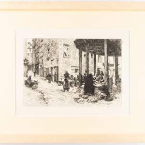 Fish Market at St. Malo by Leon Augustin L' hermitte
