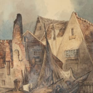 Fishermen and Their Boats, Normandy by Auguste Pequegnot  Image: Auguste Pequegnot, Fishermen and Their Boats, Normandy, 1850