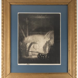 Fonderie (Workmen in an Iron Foundry) by Mathilde Angele Delasalle