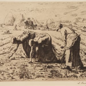 Les Glaneuses (The Gleaners) by August Barry  Image: August Barry -After Jean-Francois Millet, Les Glaneuses (The Gleaners), 1860