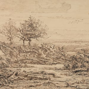 Landscape by Gustave Allemand  Image: Gustave Allemand, Landscape, c. 19th century