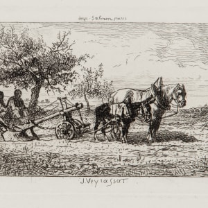 A Horse Drawn Cart by Jules-Jacques Veyrassat  Image: Jules-Jacques Veyrassat, A Horse Drawn Cart, 1870