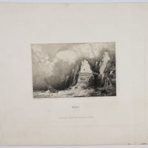 Marine Landscape by Louis Adolphe Hervierprin
