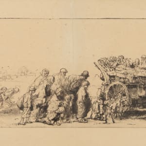 Exode (Exodus, Belgian Refugees) by Auguste Brouet  Image: Auguste Brouet, Exode (Exodus, Belgian Refugees, 1914