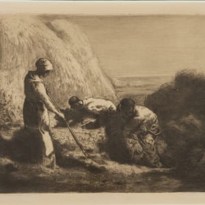 Les Botteleurs de foin (The Hay Trussers) by Emile Boilvin  Image: Emile Boilvin -After Jean-Francois Millet, Les Botteleurs de foin (The Hay Trussers), 1890
