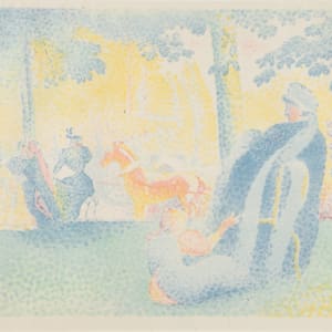 Aux Champs-Elysees (On the Champs-Elysees) by Henri-Edmond Cross  Image: Henri-Edmond Cross, Aux Champs-Elysees (On the Champs-Elysees), 1898