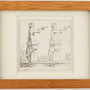 Paysanne (Two peasant women, in profile) by Jacques Callot