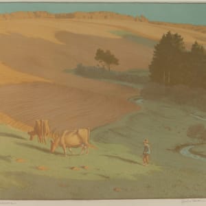 Abendsonne (Evening Sunset) by Hans Richard von Volkmann  Image: Hans Richard von Volkmann, Abendsonne (Evening Sunset), c. 19th century