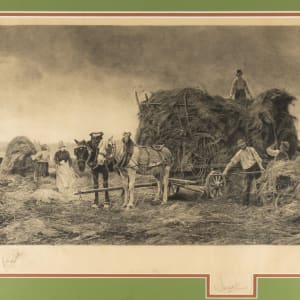 Les Moissonneurs (The Harvesters) by Louis Trinquier-Trianon  Image: Louis Trinquier Trianon -After Julien Dupre, Les Moissoneurs (The Harvesters), 1890