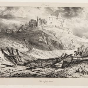 Eglise de St. Nectaire Auvergne by Eugene Isabey