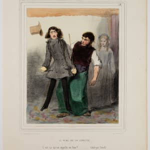 Le Pere de la Lorette - "C'est ca qu'on appelle un lion? . . . . .c'est pas lourd!" by Sulpice Guillaume Chevalier