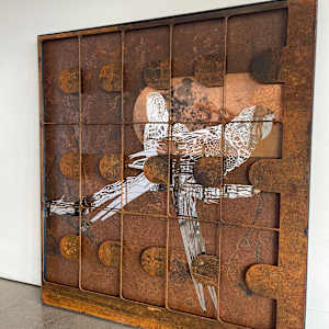 Tempus Metallic Ara Ararauna II (a) by Philip A. Robinson Jr.