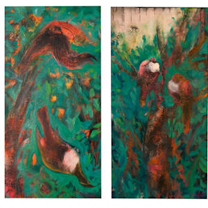Kereru Diptych by Kerri McGill, Image 1.