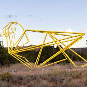 Crease Canaries (triptych) by Kevin Box Studio, Image 5.