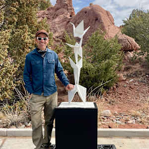 Crane Unfolding garden size by Kevin Box Studio 