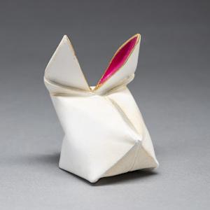 Black Rabbit, Bronze Rabbit, & White Rabbit by Kevin Box Studio  Image: White Rabbit - mini