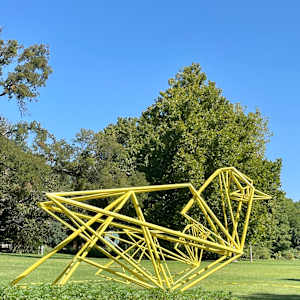 Crease Canaries (triptych) by Kevin Box Studio, Image 6.