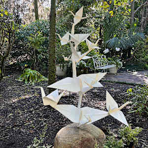 Rising Cranes OiG monument by Kevin Box Studio, Image 1.