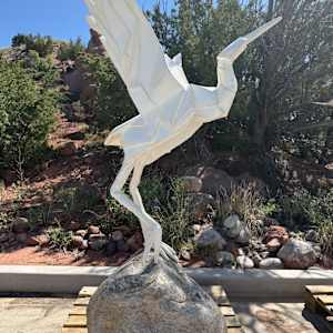 Dancing Crane by Kevin Box Studio 