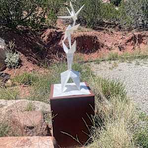 Crane Unfolding garden size by Kevin Box Studio 