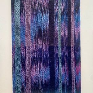 Purple stretched weaving 6 by Perry Gross