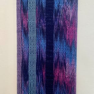 Purple stretched weaving 7 by Perry Gross
