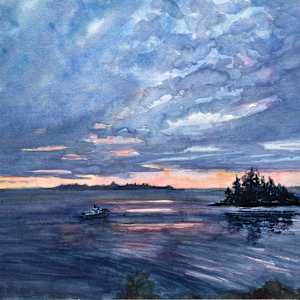 Island Daybreak by Deena S. Ball 