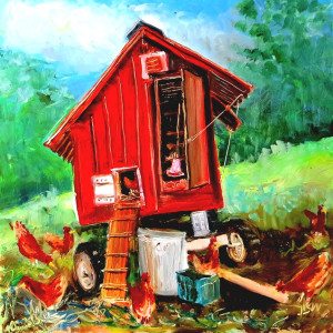 Quirky Chicken Coop by Deena S. Ball