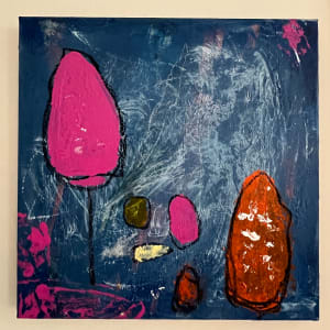 Ruby Jewel by Chris Pero  Image: 18 x 18" original on canvas