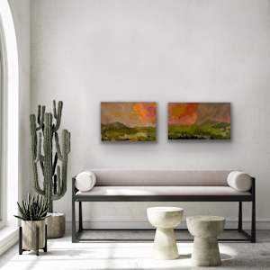 Sunset at Buffalo Bills by Chris Pero  Image: Both Buffalo Bill pieces