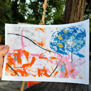 Lemonade Pinwheel FRAMED by Chris Pero 