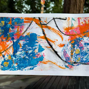 Glitter Blues FRAMED by Chris Pero 