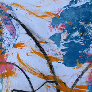 Glitter Blues FRAMED by Chris Pero 