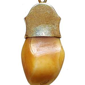 Antique BPOE 14K Gold Elk's Tooth Watch Fob / Pendant by Unknown 