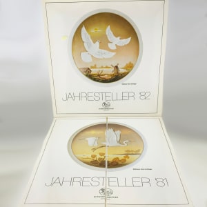 HUTSCHENREUTHER Collectors Plate " Jahresteller 1983" by Hans Achtziger 