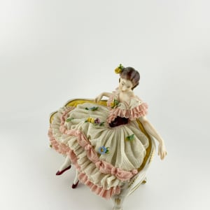 Porcelain Lady Figurine "Lady on Sofa" 