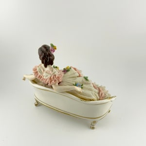 Porcelain Lady Figurine "Lady on Sofa" 