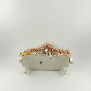 Porcelain Lady Figurine "Lady on Sofa" 