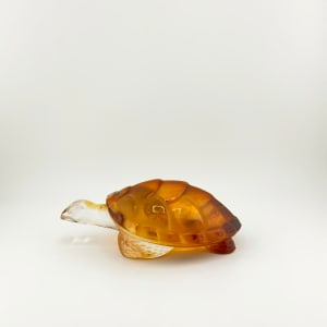 Lalique Crystal Turtle Sculpture 
