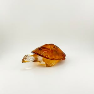 Lalique Crystal Turtle Sculpture 