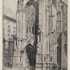 Facade of St. Vincent's by Katherine Merrill