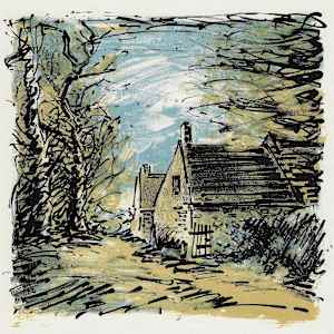 Untitled ( Landscape from “Haute Folie" 3-tone Suite ) by Maurice De Vlaminck