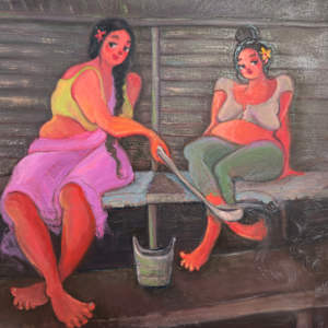 Friends who sauna together by Ajita Roy