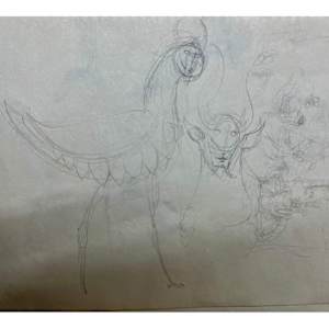 Boceto para óleo #4 by Leonora Carrington